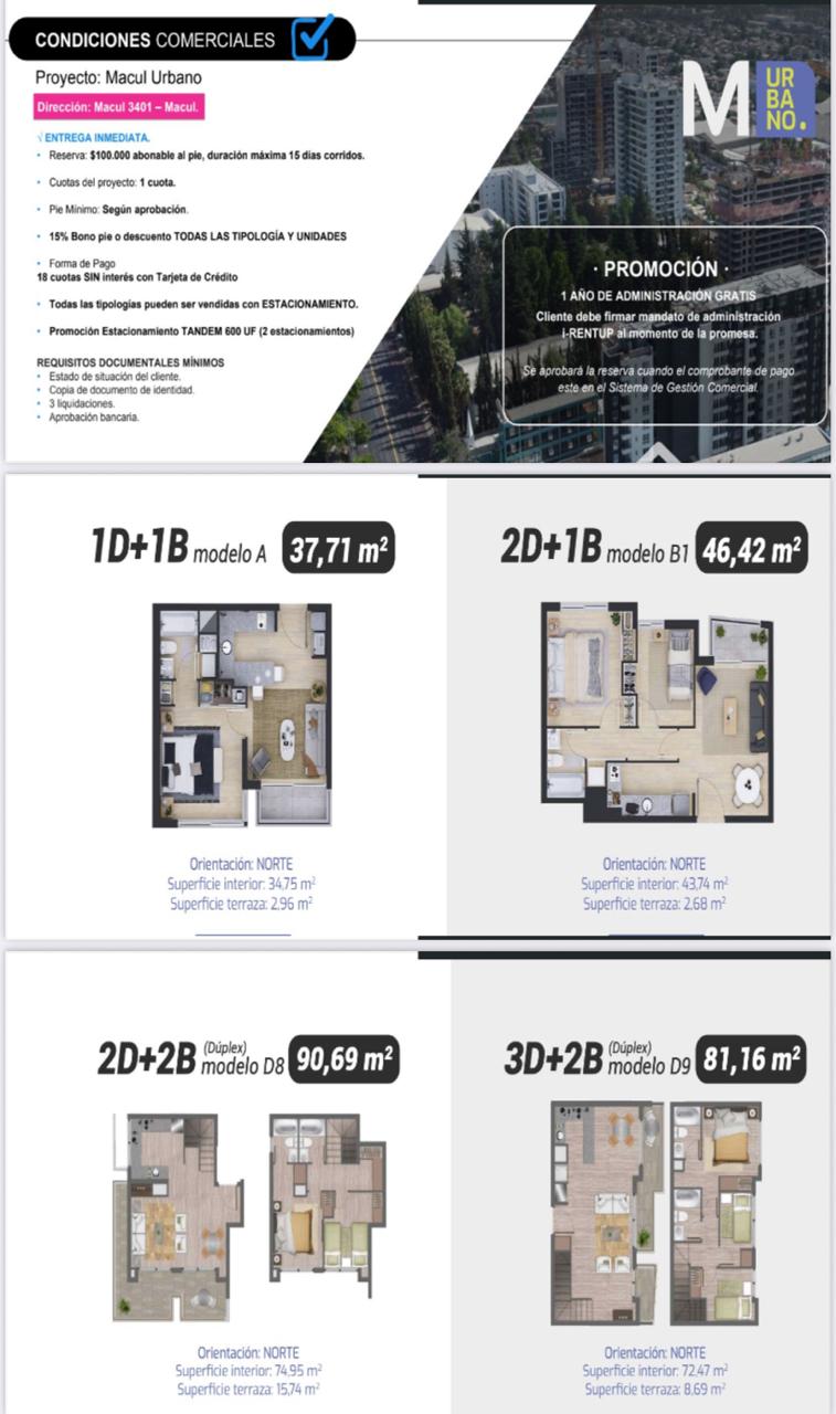 Macul 3401- entrega inmediata